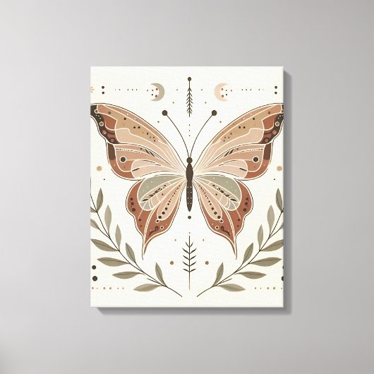 Elegante Butterfly Leinwand Kunst, Dichtung und Mu (Vorderseite)