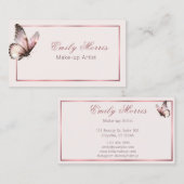 Elegante Butterfly Personalisierte Visitenkarte (Vorne/Hinten)