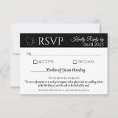 Elegante Butterfly Response Card | QR-Code RSVP Karte (Vorderseite)