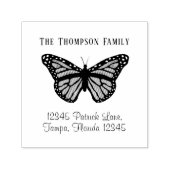 Elegante Butterfly Rücksendeadresse Custom Permastempel (Design)