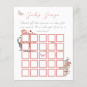 Elegante Butterfly Tee Blumendusche Bingospiel (Vorderseite)