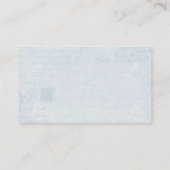 Elegante Butterfly Vintag Blue Romantic Ephemera Visitenkarte (Rückseite)