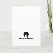 Elegante Butterfly Wedding Program Card Programm (Rückseite)