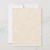 Elegante Butterfly Wedding Response Cards RSVP Karte (Rückseite)