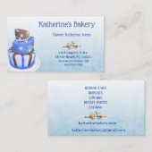 Elegante Cake Bakery Business Cards Visitenkarte (Vorne/Hinten)