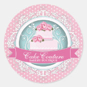 Elegante Cake Box Stickers (Vorderseite)