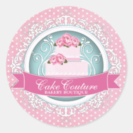 Elegante Cake Box Stickers