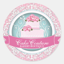 Elegante Cake Box Stickers