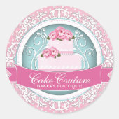 Elegante Cake Box Stickers (Vorderseite)