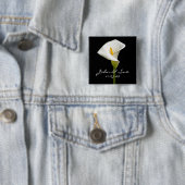 Elegante Cala Lily - Square Button (Beispiel)