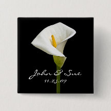 Elegante Cala Lily - Square Button