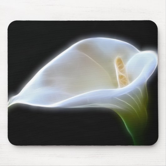 Elegante Calla-Lilien-Blumen 11 modern Mousepad (Vorne)