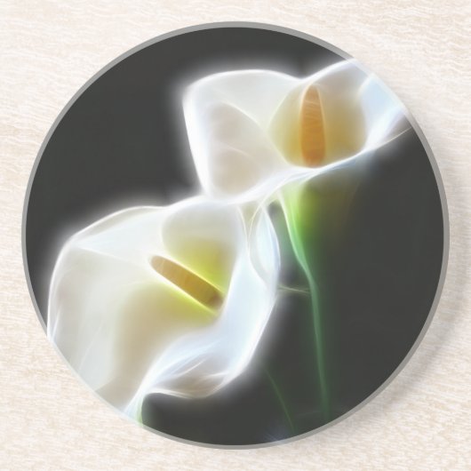 Elegante Calla-Lilien-Blumen 13 modern Getränkeuntersetzer (Vorne)