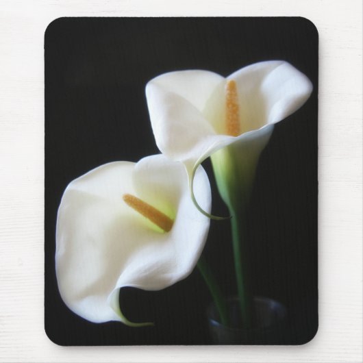 Elegante Calla-Lilien-Blumen 13 Mousepad (Vorne)