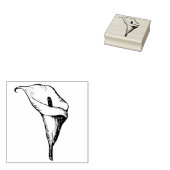 Elegante Calla Lily Blossom Blume Flora Botanisch Gummistempel (Stempel)