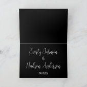 Elegante Calla Lily BlueBerry Wirbel Einladung (Innenseite)