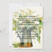 Elegante Calla Lily Blume Geburtstagsparty Einladung (Vorderseite)