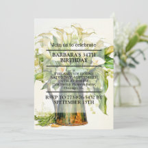 Elegante Calla Lily Blume Geburtstagsparty