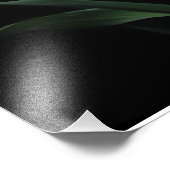 Elegante Calla Lily on Black Background Fotodruck (Ecke)