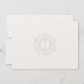 Elegante Calla Lily Wedding RSVP Card Einladung (Rückseite)