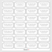 Elegante Calligrafy Guest List Mailing Labels (Blatt)