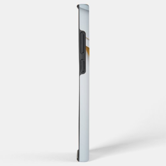 Elegante Calligrafy Initials Gold White Samsung Galaxy Hülle (Rechte Seite)