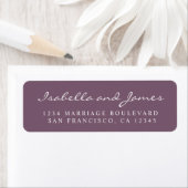 Elegante Calligrafy Names Wedding Rücksendeadresse (Insitu)