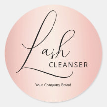 Elegante Calligrafy Rose Gold Eyelash Cleanser
