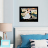 Elegante Calligrafy Script-Liebe Hochzeit Foto Gol Foliendrucke (In Situ (Schlafzimmer))