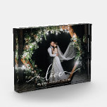 Elegante Calligrafy Script-Liebe Hochzeit Fotoblock<br><div class="desc">Liebe Elegante Kalligrafie Script Wedding Foto Block</div>