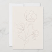 Elegante Calligrafy Simple Engagement Party Einladung (Rückseite)