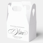 Elegante Calligrafy Wedding Geschenkschachtel (Geöffnet)