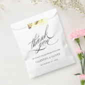 Elegante Calligrafy Wedding Geschenktütchen (Versiegelt)
