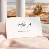 Elegante Calligrafy Wedding Platzkarten