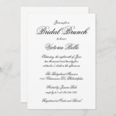 Elegante Calligraphie Formal Bridal Brunch Einladung (Vorne/Hinten)