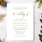 Elegante Calligraphie Formal Wedding Einladung