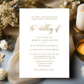 Elegante Calligraphie Formal Wedding Einladung