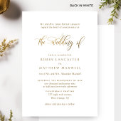 Elegante Calligraphie Formal Wedding Einladung