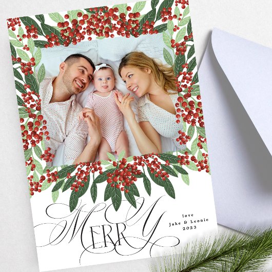 Elegante Calligraphie Frohe Weihnachten Ein Foto