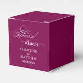 Elegante Calligraphie Probe Abendessen Geschenkschachtel (Vorderseite)
