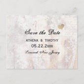 Elegante Calligraphie Save the Date Regency Postca Ankündigungspostkarte (Vorderseite)