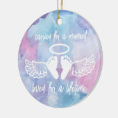 Elegante Calligraphy Baby Loss Weihnachtsschmuck (Links)