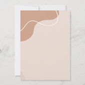 Elegante Calligraphy Boho Custom Foto Wedding Einladung (Rückseite)