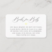 Elegante Calligraphy Book Request Enclosure Card Platzkarte (Vorderseite)