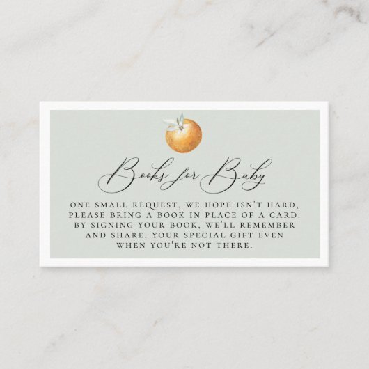 Elegante Calligraphy Book Request Enclosure Card Platzkarte (Vorderseite)