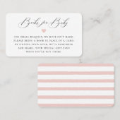 Elegante Calligraphy Book Request Enclosure Card Platzkarte (Vorne/Hinten)