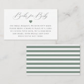 Elegante Calligraphy Book Request Enclosure Card Platzkarte (Vorne/Hinten)