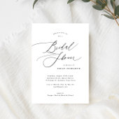 Elegante Calligraphy Bridal Shower Einladung