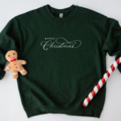 Elegante Calligraphy Christmas Sweatshirt