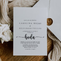 Elegante Calligraphy Classic Boda Wedding